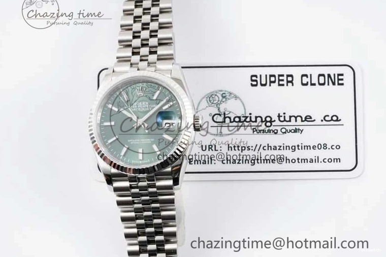 Best Bracelet 904L Green Edition Steel Jubilee SS 1:1 on 116234 Dial DateJust VSF VS3235 Sundust 36 0216
